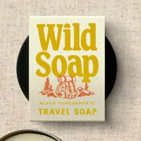 Wild Soap Travel Black Pomegranate - Made in the UK